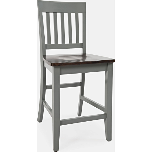 Decatur Lane Counter Stool in Brown & Grey (Set of 2)